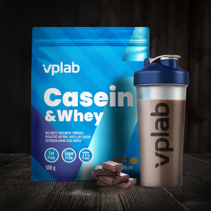 Casein & Whey, шоколадный - 500 г