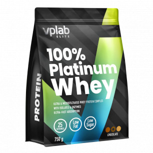 Platinum Whey, шоколад, 750 г
