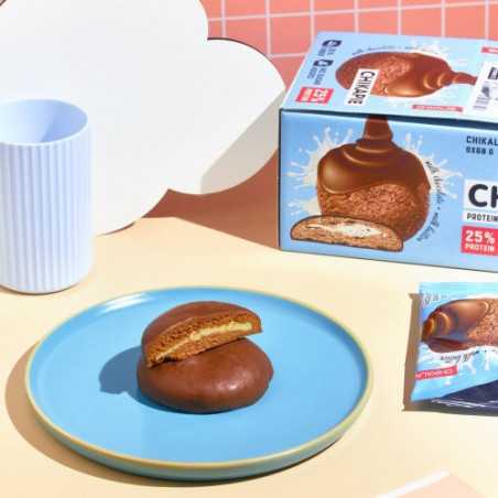 Chikapie "Chikalab" lasitettu eväste täytetyllä suklaalla, 60 g