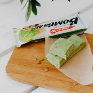 Bombbar olbaltumvielu bārs "Pistāciju saldējums", 60 g