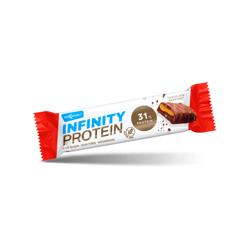 INFINITY proteīna batoniņš – šokolāde un lazdu rieksts, 55 g