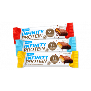 INFINITY proteīna batoniņš – šokolāde un lazdu rieksts, 55 g