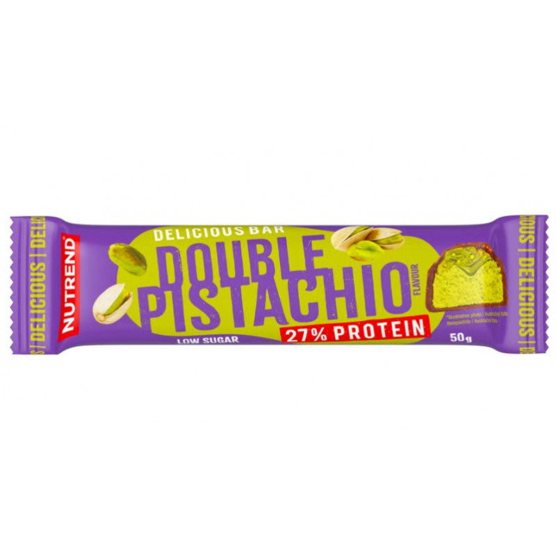 DELICIOUS proteīna batoniņš, dubultā pistācija, 50 g