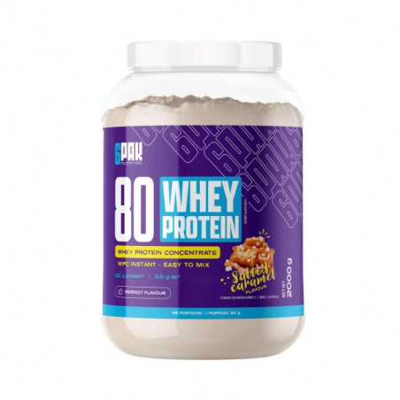 80 WHEY PROTEIN, sālītā karamele, 2000 g