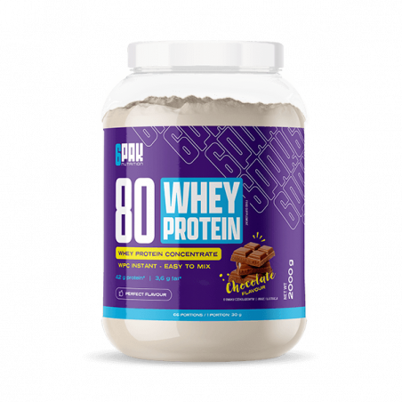 80 WHEY PROTEIN, šokoladas, 2000 g