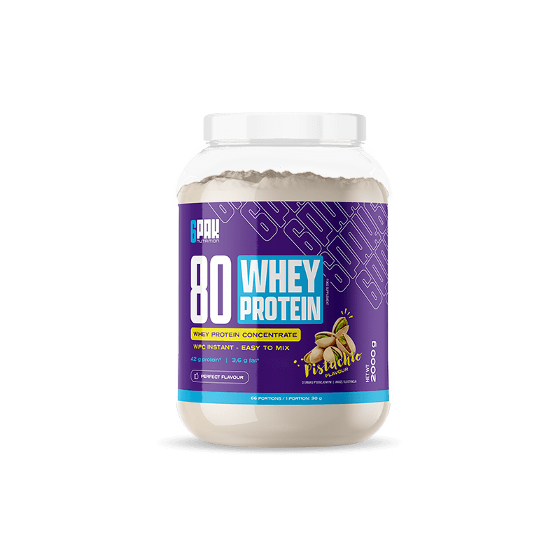 80 WHEY PROTEIN, pistācija, 2000 g