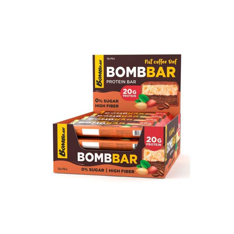 Bombbar olbaltumvielu bārs "Nut-Coofee Raf", 70 g