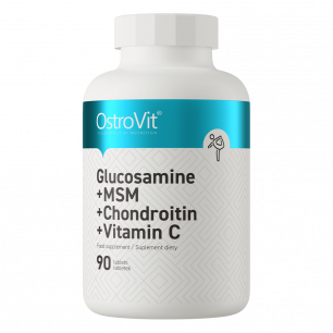 Glikozamīns + MSM + hondroitīns + C vitamīns, 90 tabletes