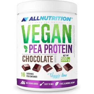 Протеин "All Nutrition" Vegan Pea Protein, Шоколад, 500 г