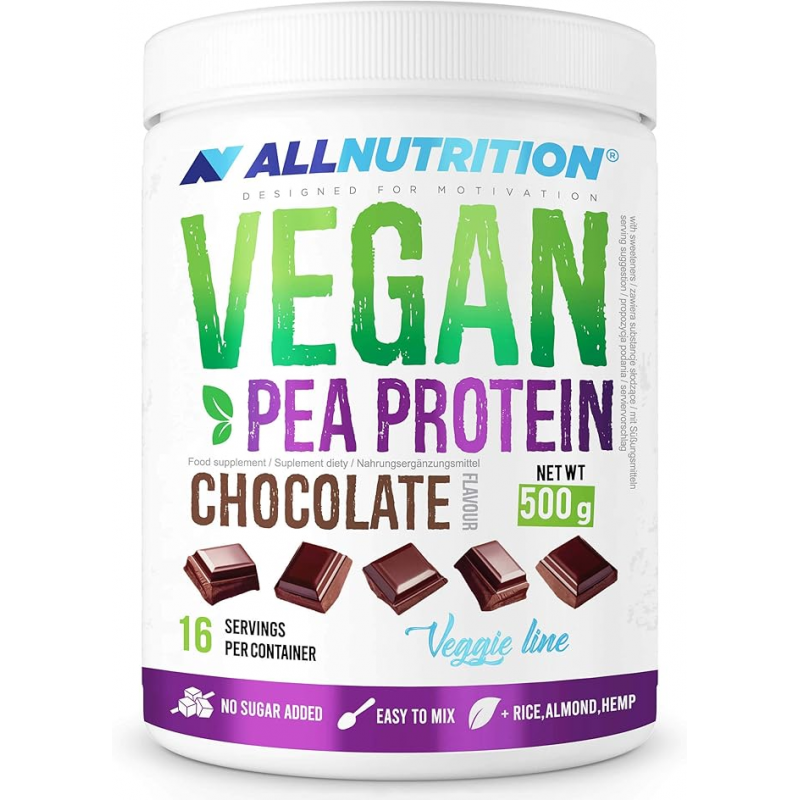 Vegan Herne Proteiin šokolaadimaitsega "All Nutrition", 500 g
