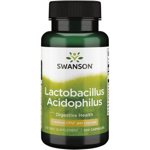 Lactobacillus acidophilus, 1 miljards CFU, 100 kapsulas