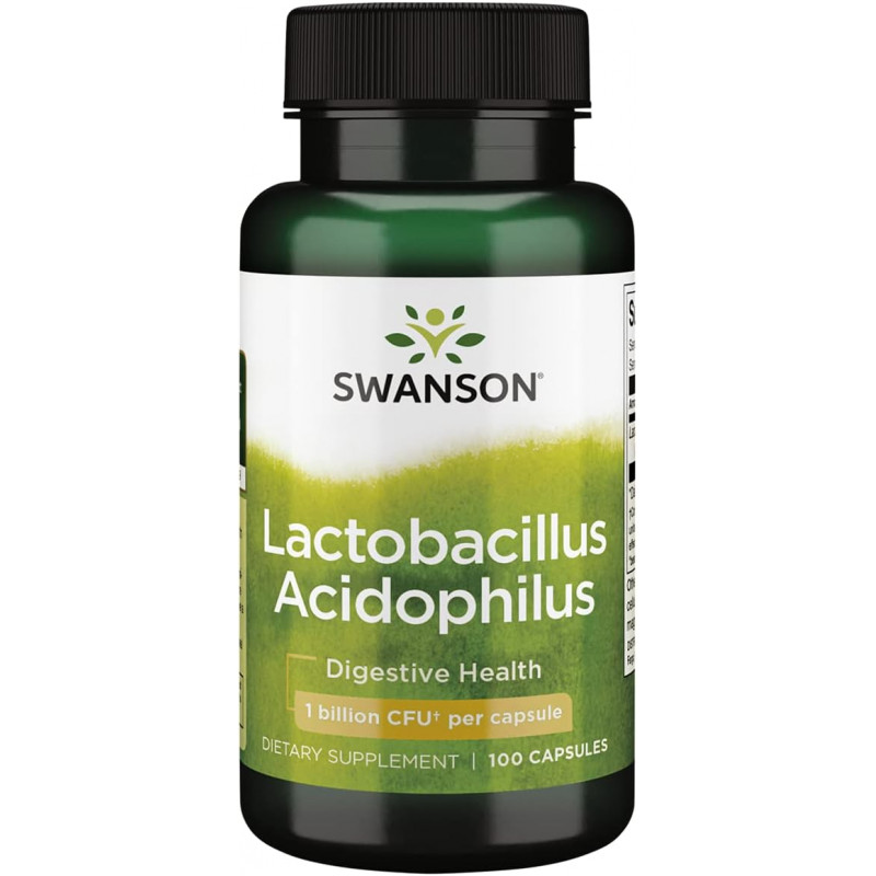 Lactobacillus acidophilus, 1 miljards CFU, 100 kapsulas