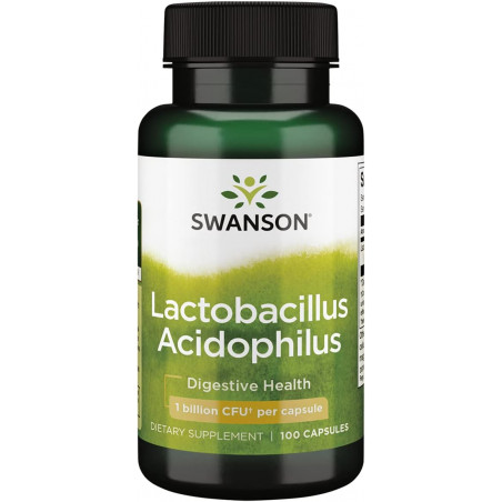Lactobacillus acidophilus, 1 miljards CFU, 100 kapsulas