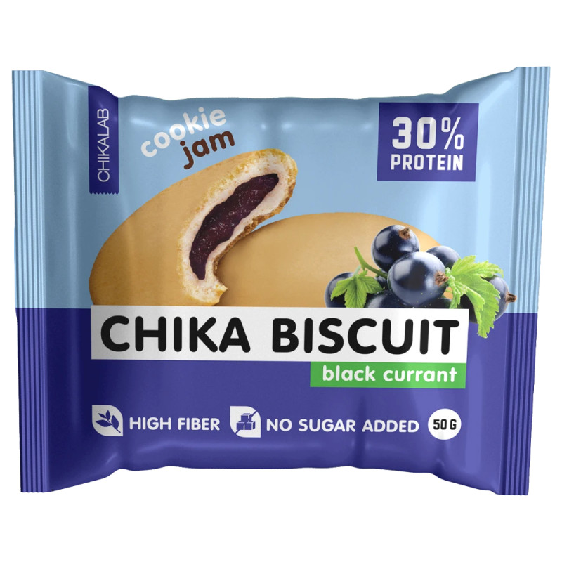 CHIKA BISCUIT täytekeksi "mustaherukka", 50 g