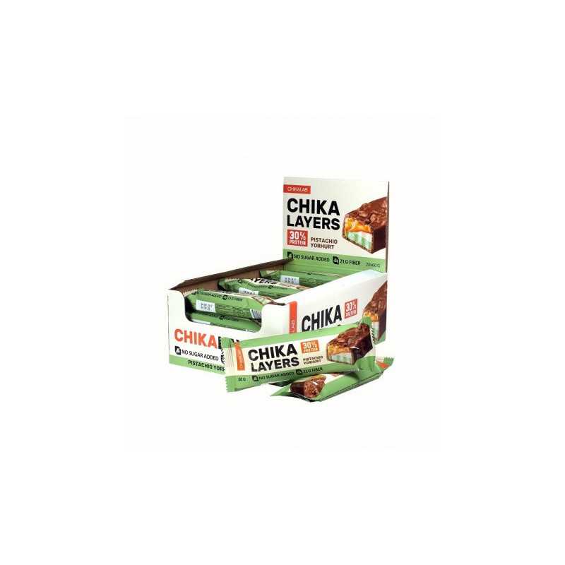 „Chikalab“ baltymų baro chika sluoksniai „Pistachio Yogurt“, 60 g