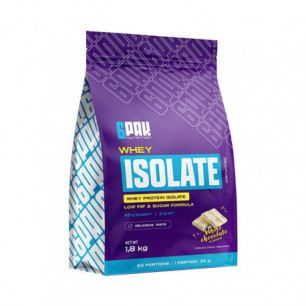 WHEY Isolate, baltā šokolāde, 1800 g