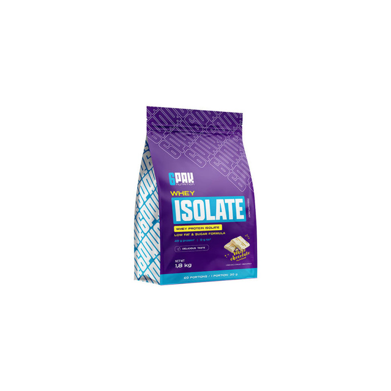 WHEY Isolate, baltā šokolāde, 1800 g