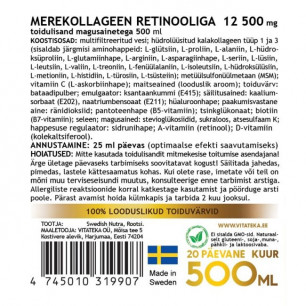 Морской коллаген с ретинолом 12 500 мг, 500 мл