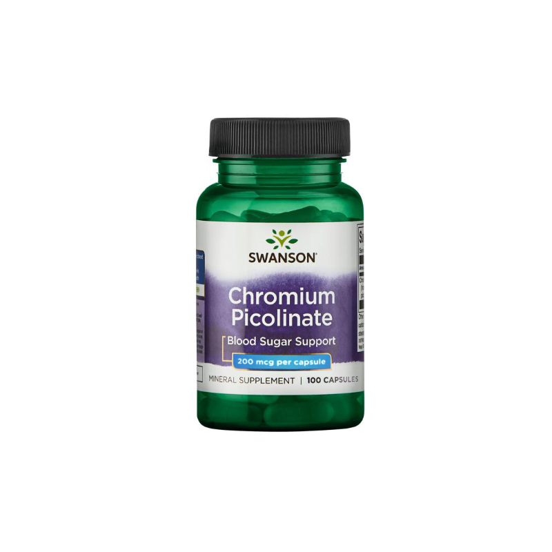 Hroma pikolināts, 200 mcg - 100 kapsulas Hroma pikolināts, 200 mcg - 100 kapsulas