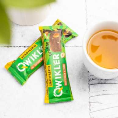 „SNAQ Fabriq Qwikler“ be cukraus šokolado baras „Chocolate-Nutrininee“, 35 g – madala kalorsusega toode firmalt Snaq Fabriq, osta SportFit-ist