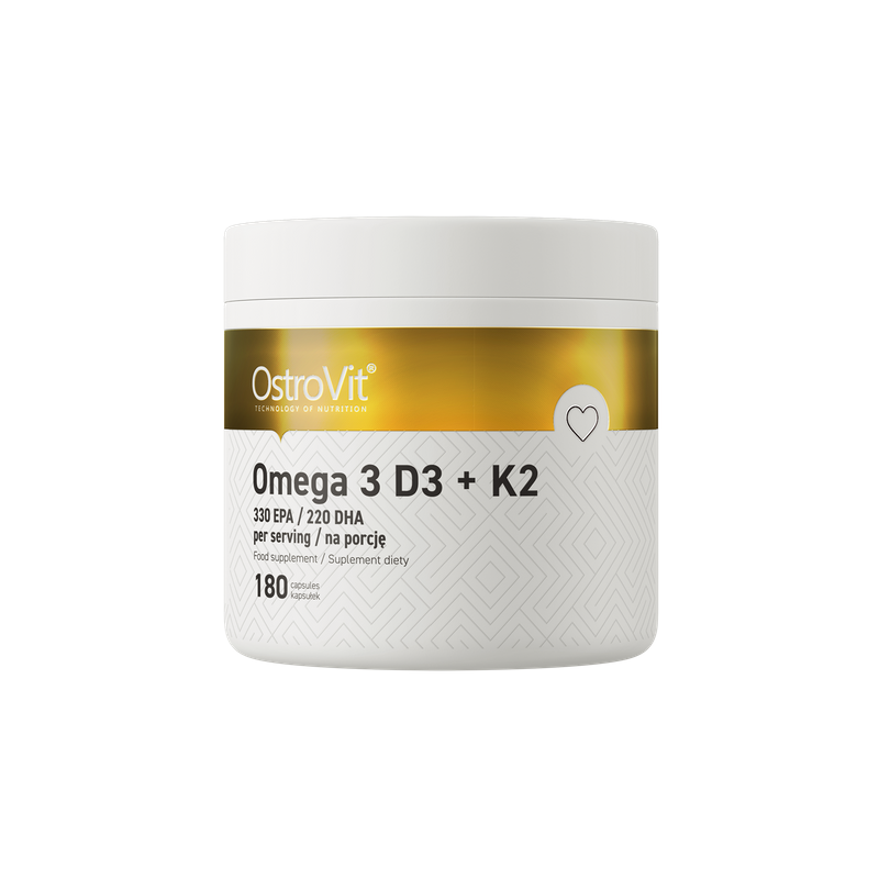Omega 3 D3+K2 - 180 капсул Omega 3 D3+K2 - 180 капсул