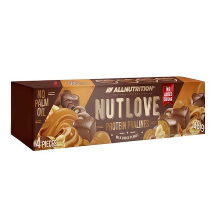 NUTLOVE Протеиновые пралине, молочный шоколад с арахисом - 48 г