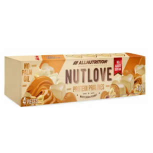 NUTLOVE Протеиновые пралине, белый шоколад с арахисом - 48 г