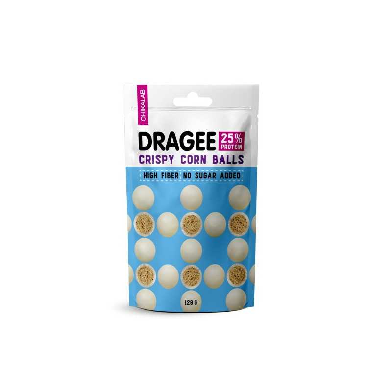 Chikalab dragee maissipallot valkoisessa suklaan, 120 g