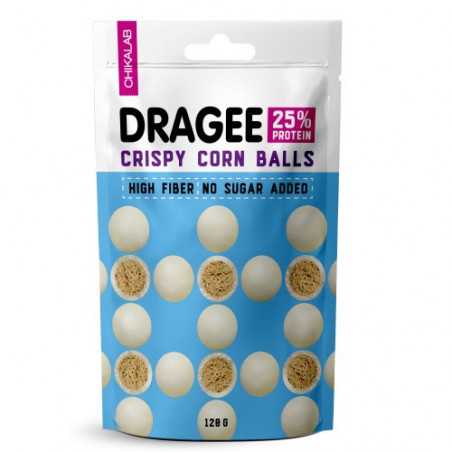 Chikalab dragee maissipallot valkoisessa suklaan, 120 g