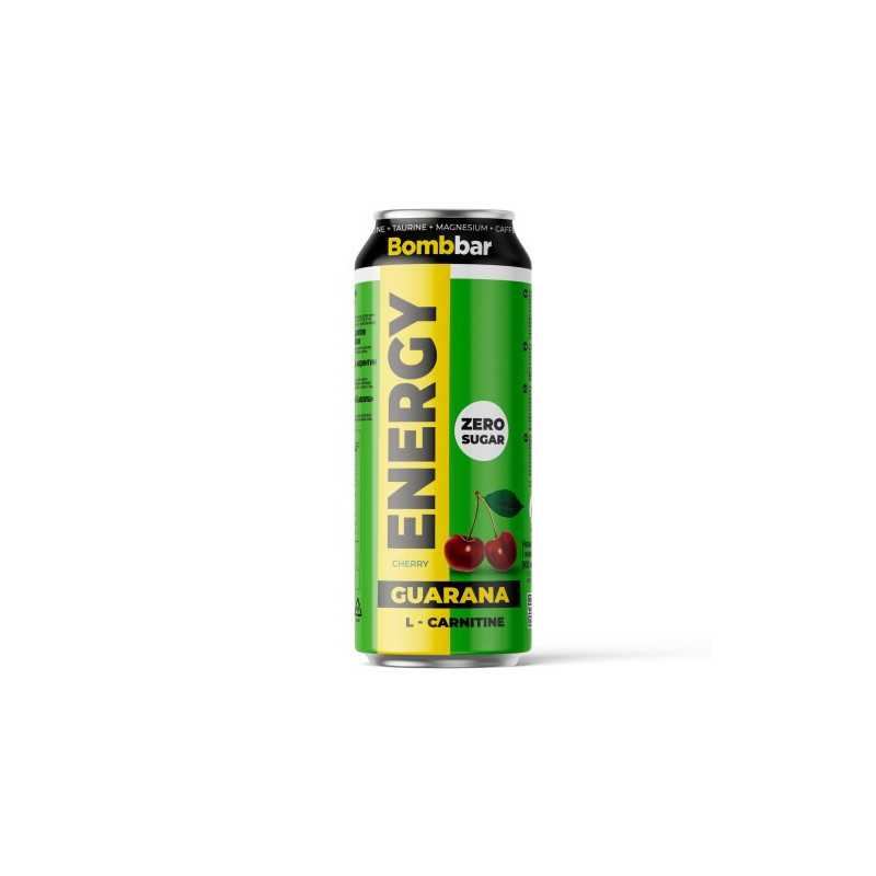 Bombbar-energiajuoma L-karnitiinilla ja guarana "kirsikka", 500 ml