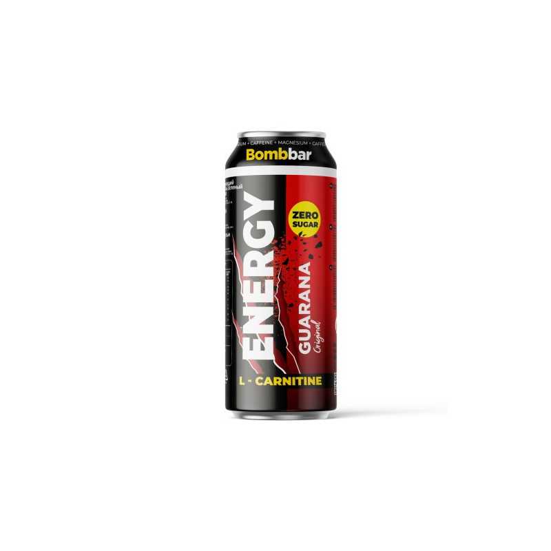 Bombbar-energiajuoma L-karnitiinilla ja guaranalla "alkuperäinen", 500 ml