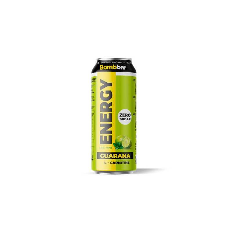 Bombbar enerģijas dzēriens ar L-karnitīnu un guarana "kaļķi un piparmētru garša", 500 ml