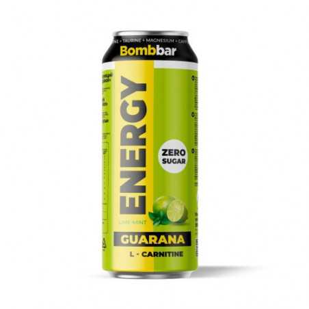 Bombbar enerģijas dzēriens ar L-karnitīnu un guarana "kaļķi un piparmētru garša", 500 ml