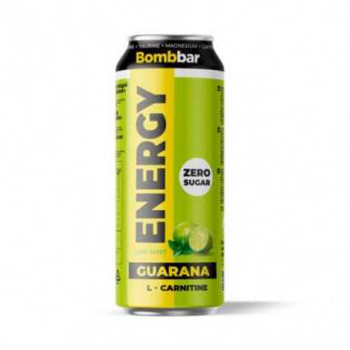 Bombbar enerģijas dzēriens ar L-karnitīnu un guarana "kaļķi un piparmētru garša", 500 ml – madala kalorsusega toode firmalt Bombbar, osta SportFit-ist