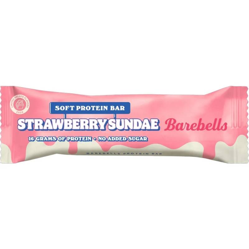 Pehmeä proteiinipatukka, mansikka sundae - 55 g