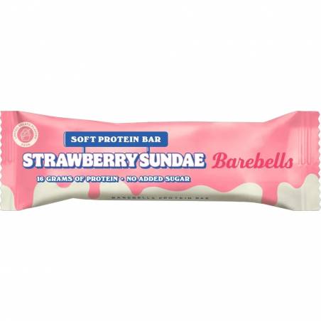 Pehmeä proteiinipatukka, mansikka sundae - 55 g