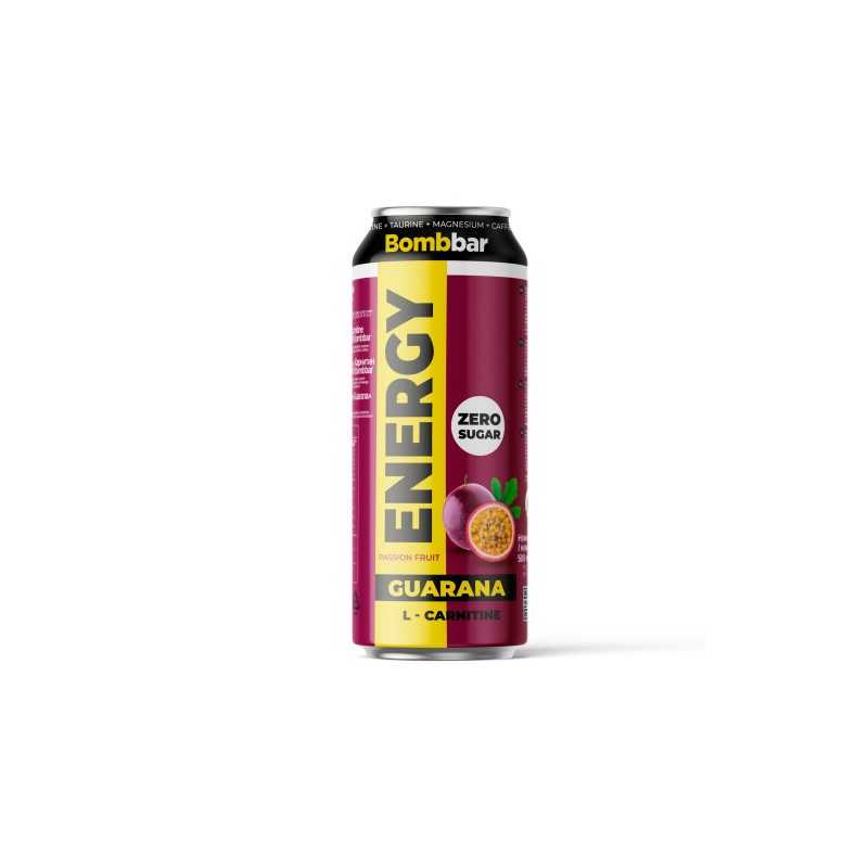 Bombbar-energiajuoma L-karnitiinilla ja Guarana "Marakuja", 500 ml