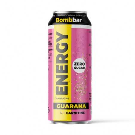 Bombbar enerģijas dzēriens ar L-karnitīnu un Guarana "šampanieša garša", 500 ml