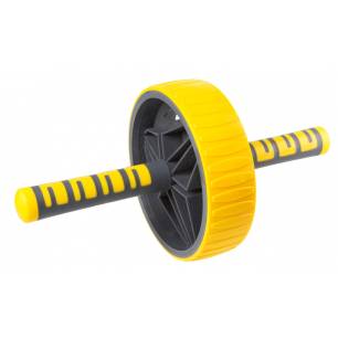 Treniruočių volelis Multi Core Ab Wheel - geltonas