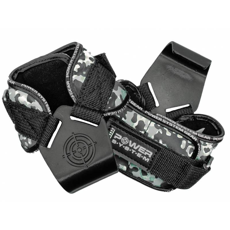 Lifting Power Hooks Camo - Grey, L Lifting Power Hooks Camo - Grey, L