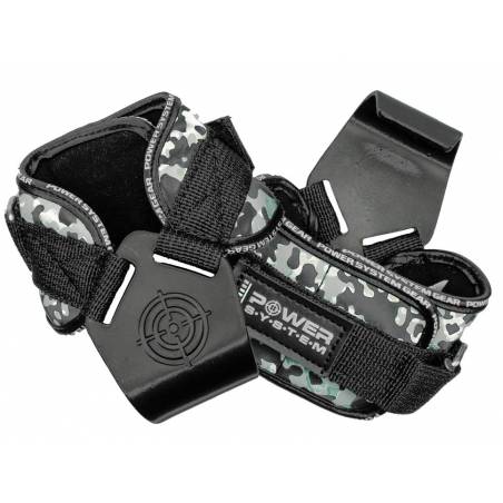 Lifting Power Hooks Camo - Grey, L