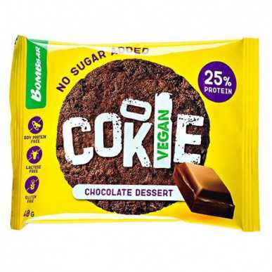 vegānu olbaltumvielu pušķis "šokolādes deserts", 40 g – madala kalorsusega toode firmalt Bombbar, osta SportFit-ist