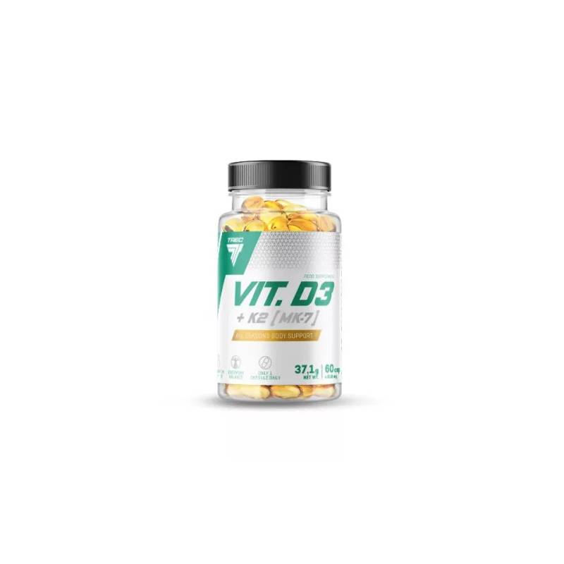 Vitamiin D3 + K2 (MK-7) - 60 kapslit