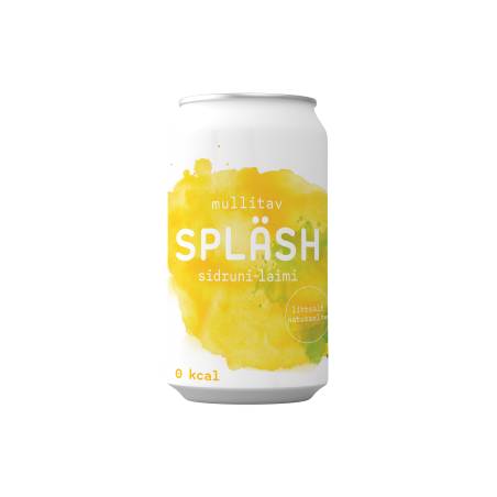 SPLÄSH Газированная вода, лимон-лайм - 330 мл