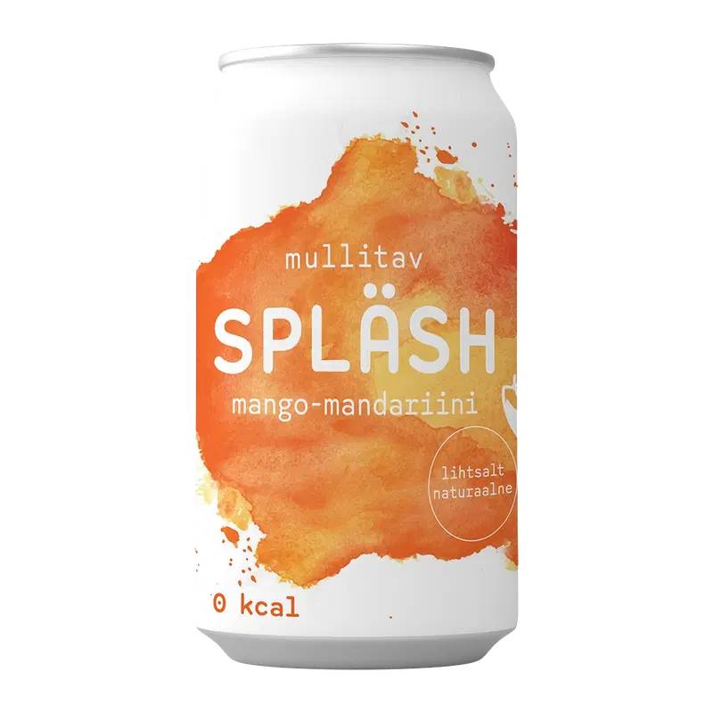SPLÄSH Hiilihapotettu vesi, mango-mandariini - 330 ml