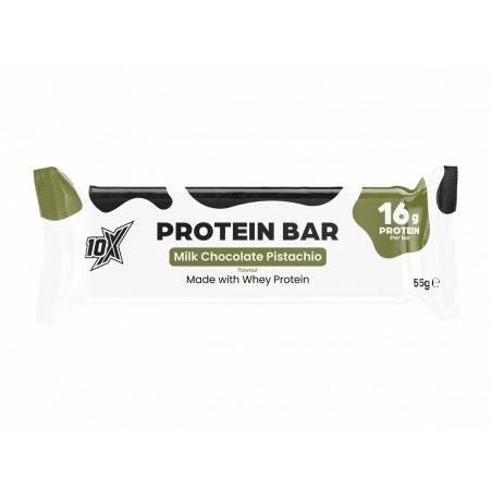 Baltyminis batonėlis, baltasis šokoladas-pistacijos - 55 g