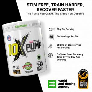 PUMP PreWorkout ilma stimulantideta, Cobra Ki - 600 g