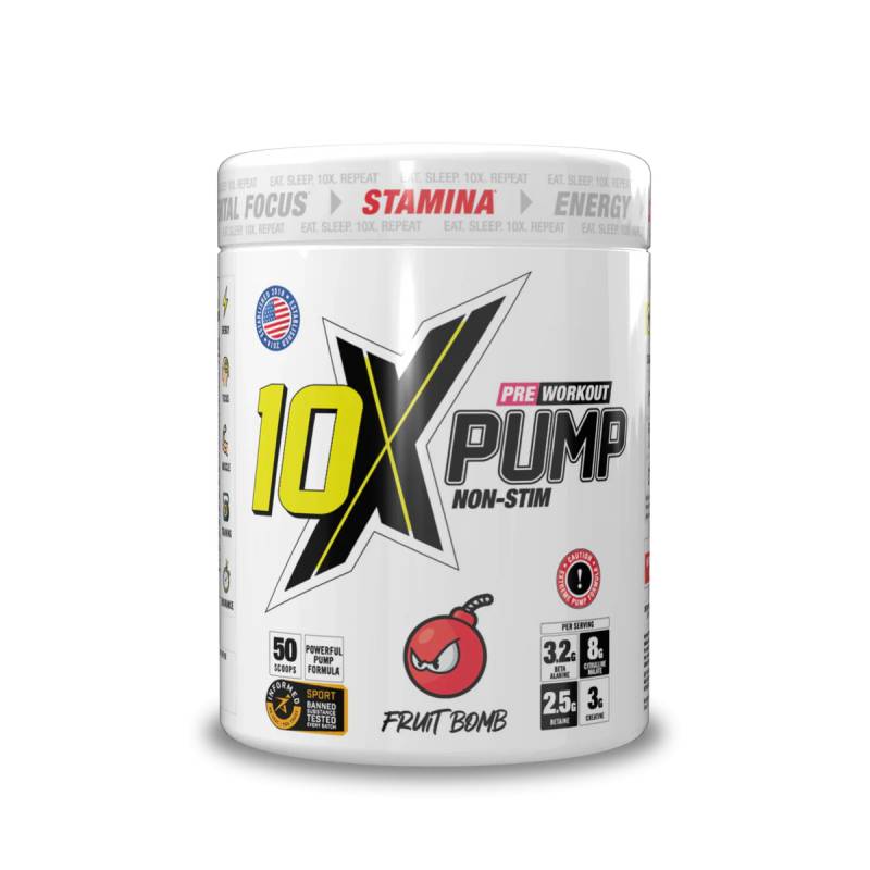 PUMP PreWorkout без стимуляторов, Fruit Bomb - 600 г