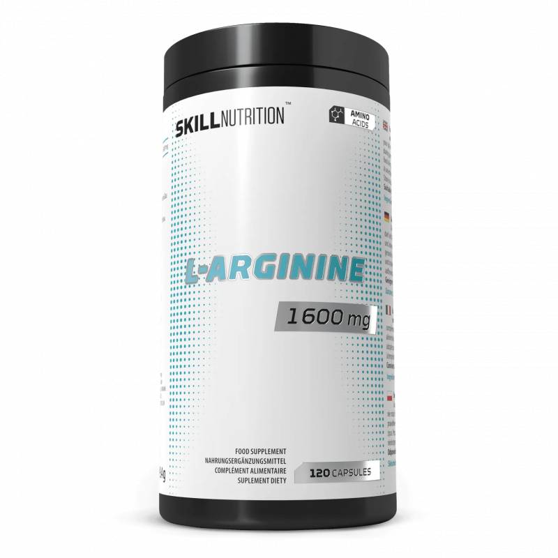 -Argininas, 1600 mg - 120 veganiškų kapsulių