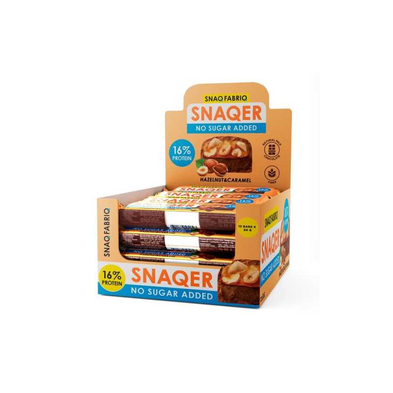 Snaq fabriq -proteiini Bathon Snaqer "Hazelpähkinä ja karamelli", 50 g